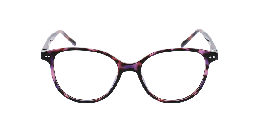 Lunettes de vue enfant TANIA écaille/violet - Vue de face