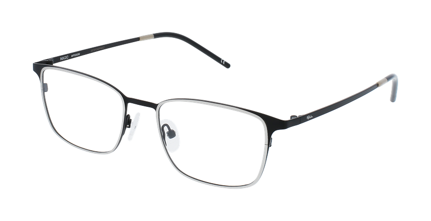 Lunettes de vue homme MAGIC 156 argenté/noir - Vue de face