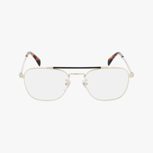 Lunettes de vue homme DB 1016 dorée Vue de face