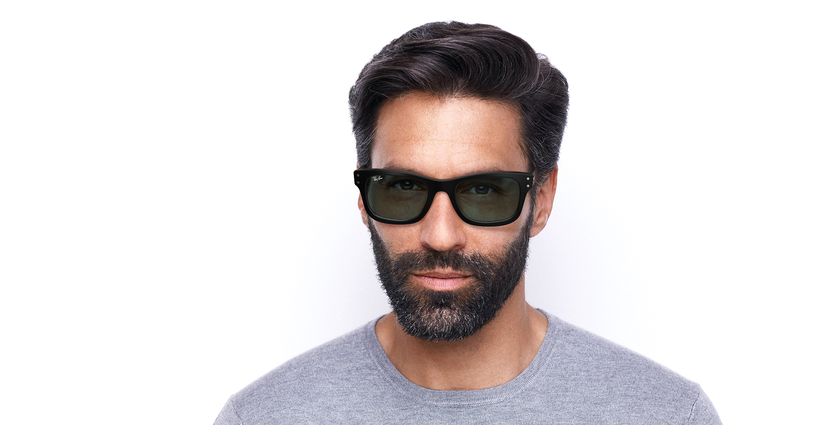 Lunettes de soleil homme BURBANK 0RB2283 noir - Vue de face