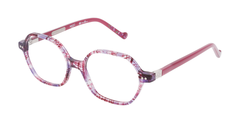 Lunettes de vue enfant T&C5 violet - Vue de face