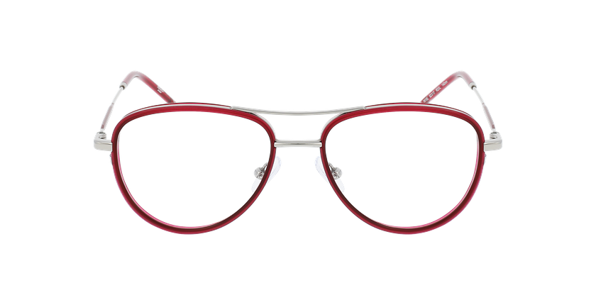 Lunettes de vue homme MAGIC 185 rouge/argenté - Vue de face