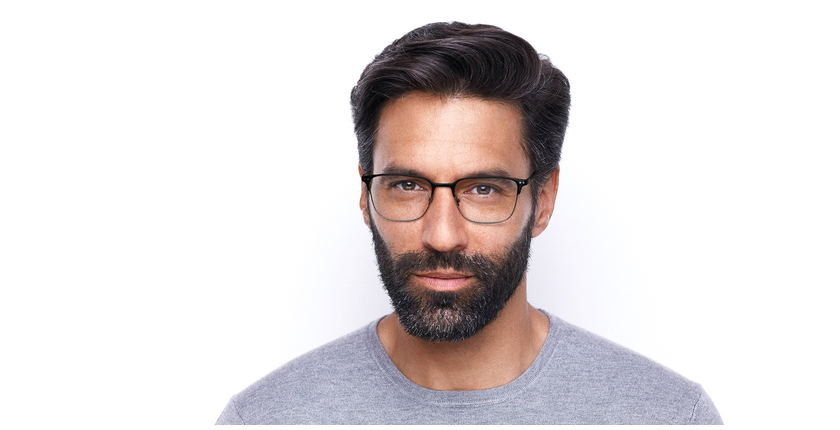 Lunettes de vue homme NATHEO noir - Vue de face