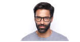 Lunettes de vue homme BASILE noir - Vue de face