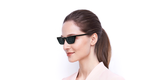 Lunettes de soleil femme CATWALK noir - vue de 3/4