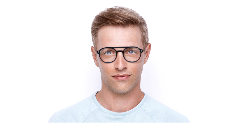 Lunettes de vue homme MAGIC209 bleu - Vue de face