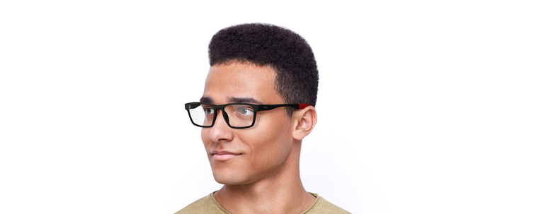 Lunettes de vue homme MAGIC 188 gris/rouge - Vue de face