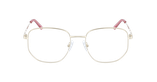 Lunettes de vue femme RZERO 35 dorée - Vue de face