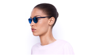 Lunettes de soleil femme KESSY POLARIZED bleu/blanc - vue de 3/4