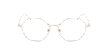 Lunettes de vue femme MAGIC232 dorée - Vue de face