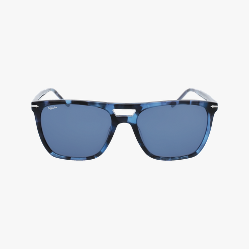 Lunettes de soleil homme CAROUGE écaille/bleu Vue de face