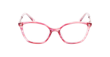 Lunettes de vue femme MAGIC255 rose/dorée - Vue de face