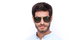 Lunettes de soleil homme DB 7002/S dorée/écaille - Vue de face