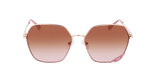 Lunettes de soleil femme POLINA rose - Vue de face