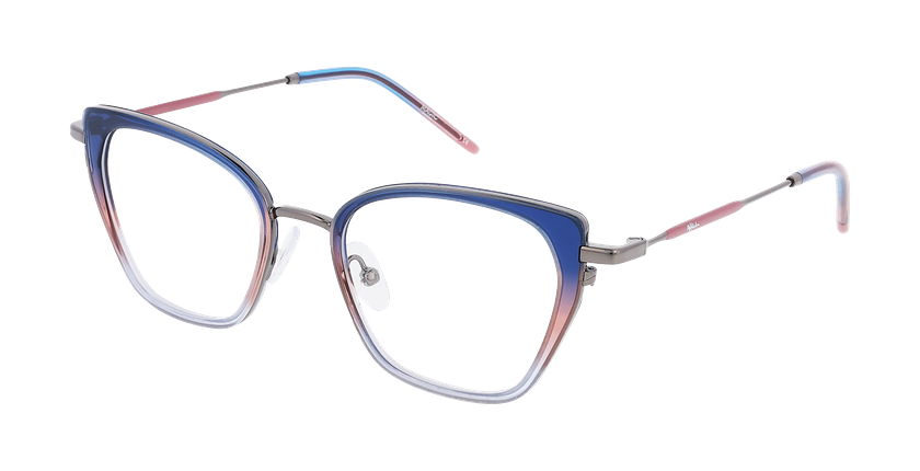 Lunettes de vue femme MAGIC219 bleu/gris - Vue de face