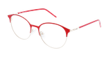 Lunettes de vue femme MAGIC 100 rouge/noir - Vue de face