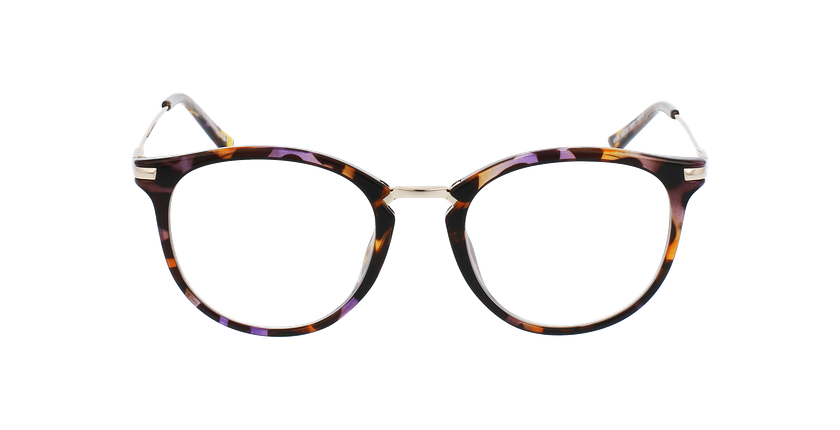 Lunettes de vue femme MAGIC NAWELL écaille/violet - Vue de face