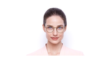 Lunettes de vue femme STELLAIREO15 rose - Vue de face