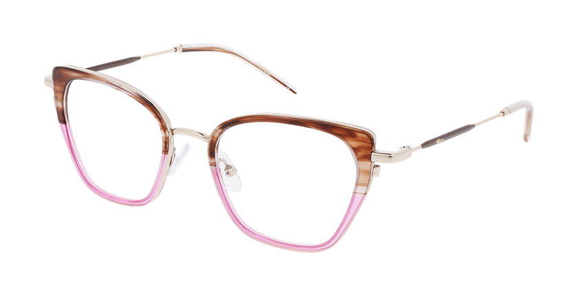 Lunettes de vue femme MAGIC219 écaille/rouge - Vue de face