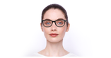 Lunettes de vue femme MAGIC MAELY noir - Vue de face