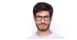 Lunettes de vue homme ARTURO bleu - Vue de face