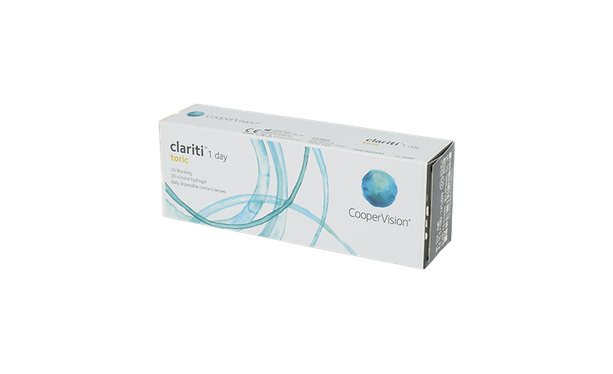 Lentilles de contact Clariti 1 Day Toric 30L - Vue de face