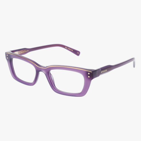 Lunettes de vue femme CARACTERES FIL D'OR CREATIVE violet