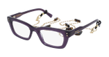 Lunettes de vue femme CARACTÈRES CRÉATIVE violet - Vue de face