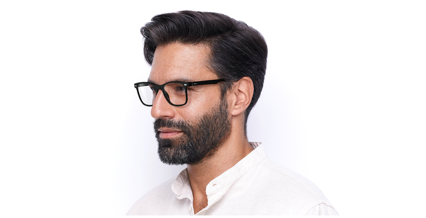 Lunettes de vue homme BASTIAN noir - Vue de face