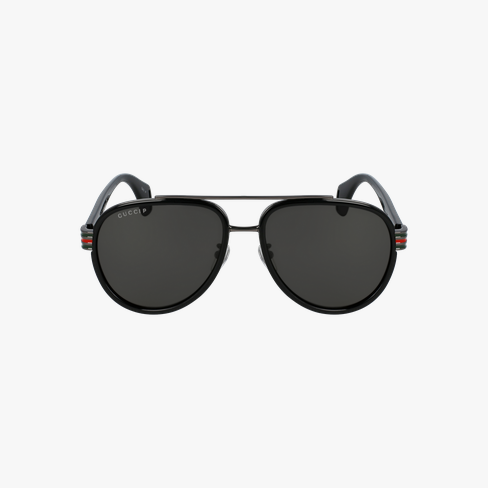 Lunettes de soleil homme GG0447S noir Vue de face