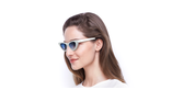 Lunettes de soleil femme LILO blanc - Vue de face