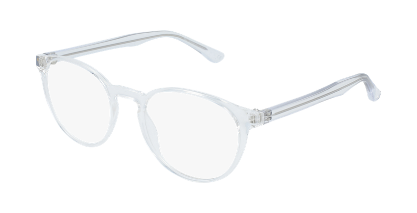 Lunettes de vue homme RZERO12 blanc - vue de 3/4