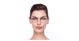 Lunettes de vue femme MAGIC 151 noir/dorée - Vue de face