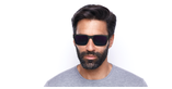 Lunettes de soleil homme L6004S noir - Vue de face