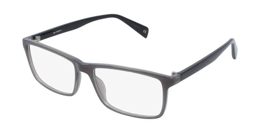 Lunettes de vue homme RZERO10 gris/noir - vue de 3/4