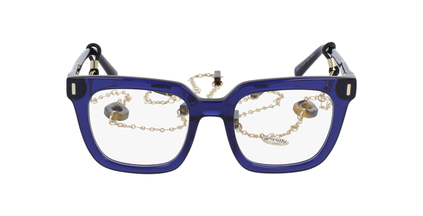 Lunettes de vue femme CARACTÈRES REVEUSE bleu - Vue de face