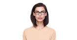 Lunettes de vue femme RZERO43 noir - Vue de face