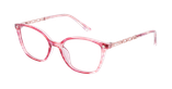 Lunettes de vue femme MAGIC255 rose/dorée - Vue de face