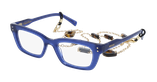 Lunettes de vue femme CARACTÈRES CRÉATIVE bleu/violet - Vue de face