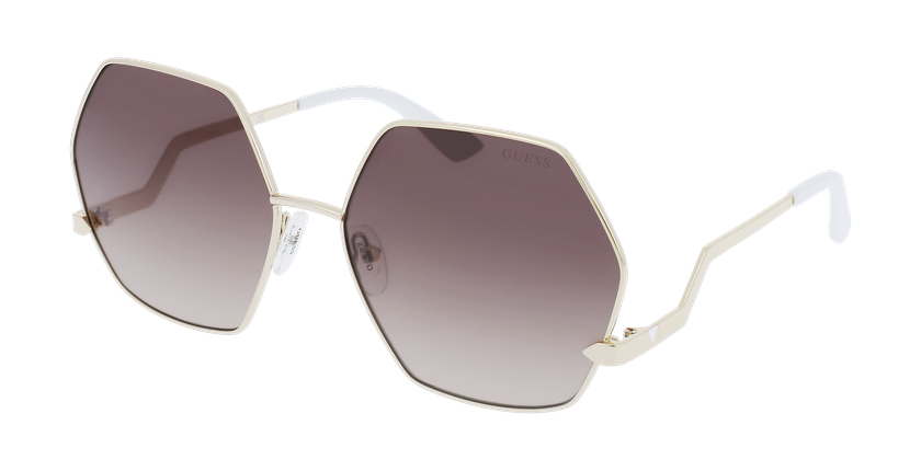 Lunettes de soleil femme GU7815 dorée - Vue de face