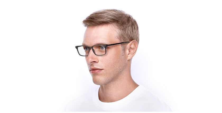 Lunettes de vue homme GARY gris/noir - Vue de face