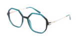 Lunettes de vue femme DIANE vert - Vue de face