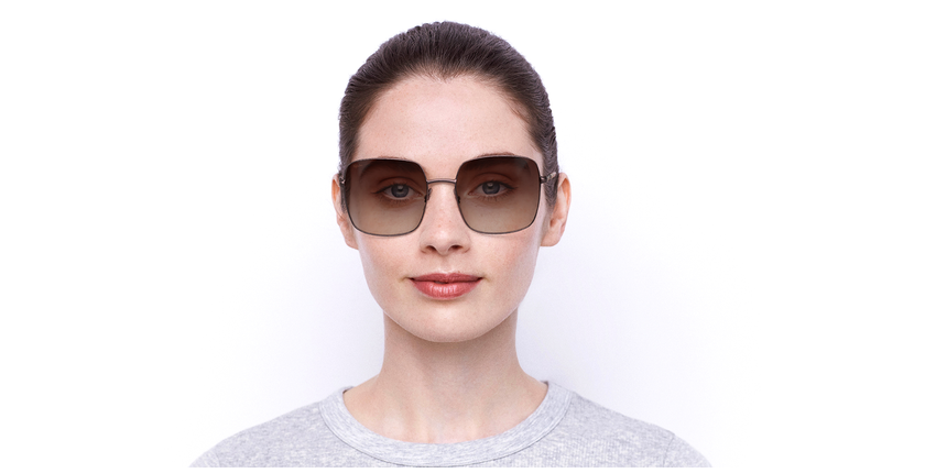 Lunettes de soleil femme CASSANDRA rose - Vue de face