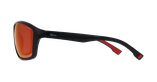 Lunettes de soleil CLAVEL POLARIZED noir/rouge - Vue de face