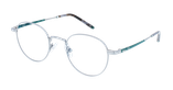 Lunettes de vue homme MAGIC 132 argenté/vert - Vue de face