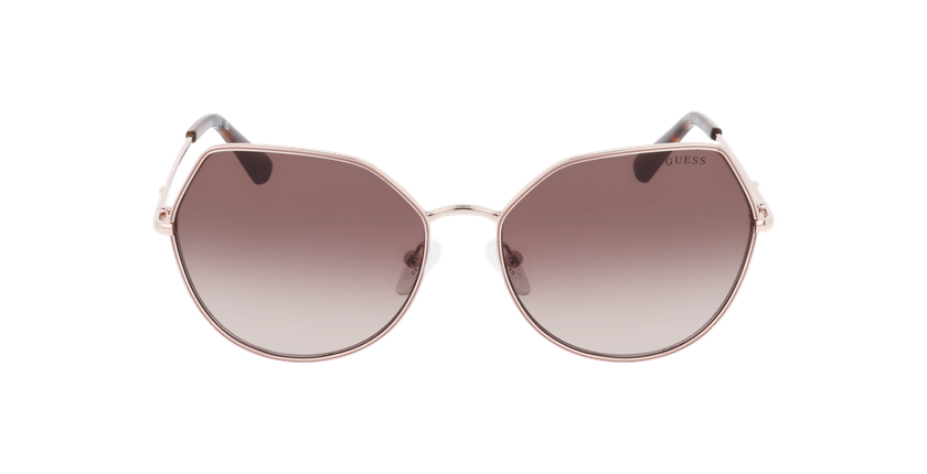 Lunettes de soleil femme GU7867 dorée - Vue de face