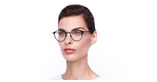 Lunettes de vue femme GG0611OK noir - vue de 3/4