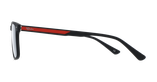 Lunettes de vue homme MAGIC PHILIPPE noir/rouge - Vue de face