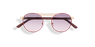 Lunettes de soleil femme ROMY rose/dorée