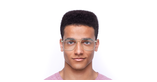 Lunettes de vue homme MAGIC ACHILLE dorée - Vue de face